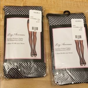 bundle 2 One side AKIRA RHINESTONE FISHNETS
